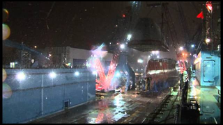 Watch The Deckhouse Of The Most Futuristic Ship Drop Into Place